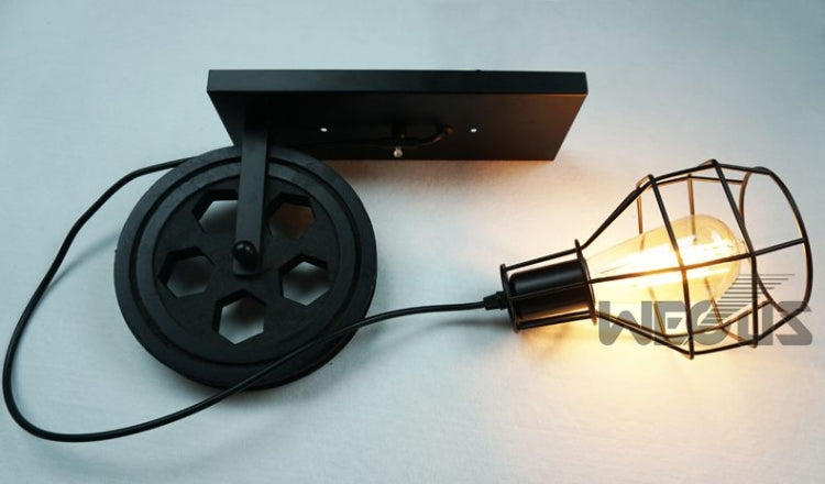 40W Grenade Retro Wrought Iron Pulley Lifting Wall Lamp Corridor Aisle Porch Wall Lamp