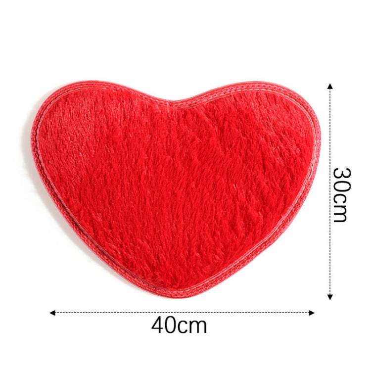 Heart Shape Non-slip Bath Mats Kitchen Carpet Home Decoration, 70*80CM
