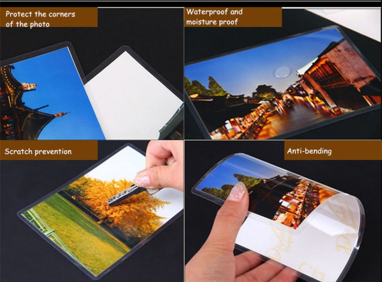 100pcs / Pack 3 Inch 80mic Thickness Clear Laminating Film Plastic film, 3 Inch 80mic