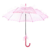 Wedding Parties Bridal Lace Cotton Umbrella Dancing Photography Prop Umbrella, Pink, Red, Purple, Green, Black, Rose Red, White, Orange, Blue Pink