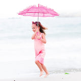 Wedding Parties Bridal Lace Cotton Umbrella Dancing Photography Prop Umbrella, Pink, Red, Purple, Green, Black, Rose Red, White, Orange, Blue