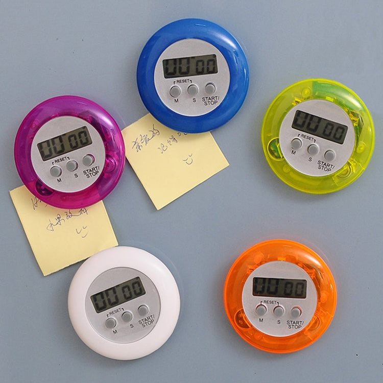 Round Magnetic Digital Countdown Timer Alarm Stand Kitchen Timer Cooking Alarm Clock, Round Digital Countdown Timer