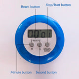Round Magnetic Digital Countdown Timer Alarm Stand Kitchen Timer Cooking Alarm Clock, Round Digital Countdown Timer