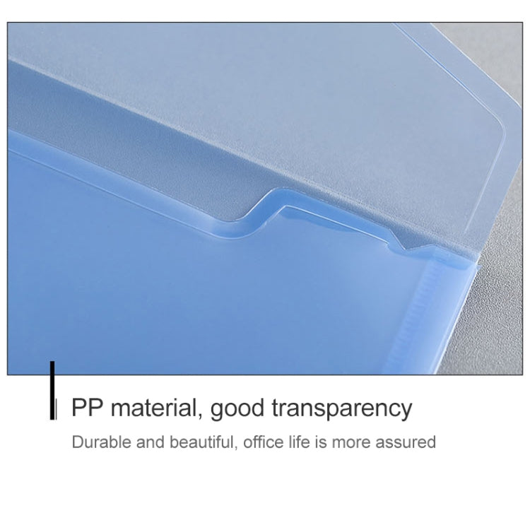12 PCS A4 Clear Document Bag Paper File Folder Stationery School Office PP Case
