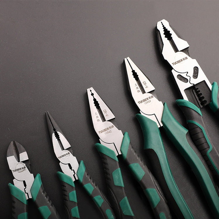 TUOSEN Multifunctional Crimping and Stripping Labor Saving Flat Pliers Vise Manual Wire Cutters, 14339 6 Inch, 14346 6 Inch, 10942 8 Inch, 10959 9 Inch, 11116 9 Inch