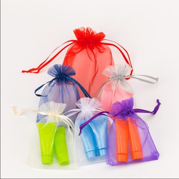 100 PCS Gift Bags Jewelry Organza Bag Wedding Birthday Party Drawable Pouches, 16X22cm, 9X12cm