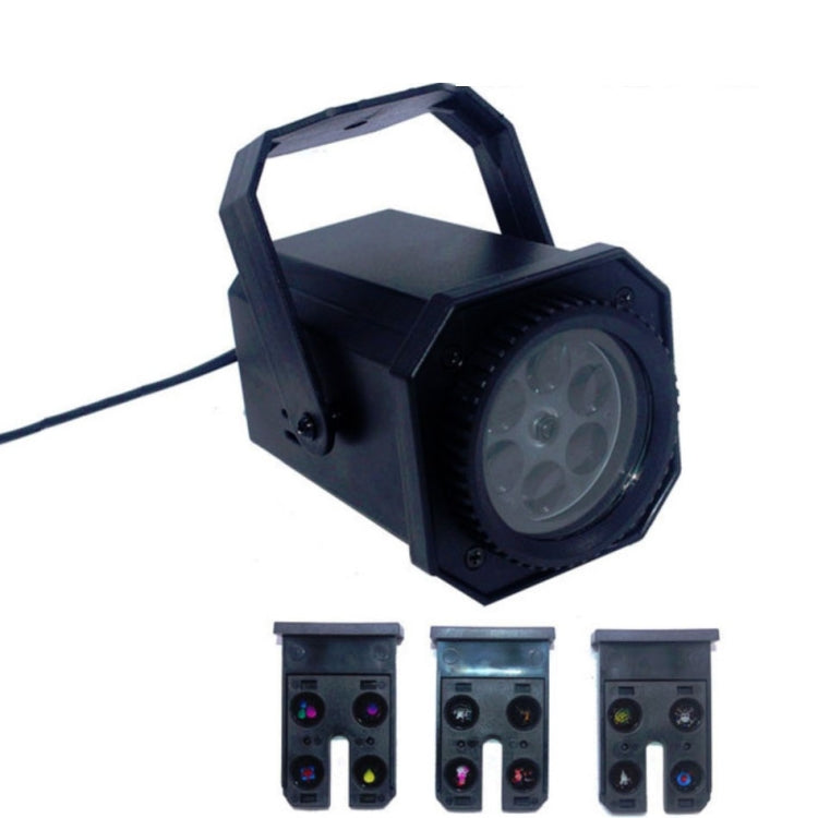 8W LED Stage Lighting Christmas Snowflake Pattern Projection Lamp Effect Laser Light, US Plug, EU Plug