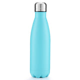 Thermal Cup Vacuum Flask Heat Water Bottle Portable Stainless Steel Sports Kettle, 500ml 500ml Turquoise Blue