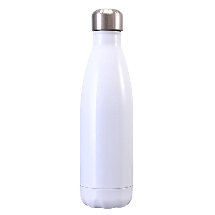 Thermal Cup Vacuum Flask Heat Water Bottle Portable Stainless Steel Sports Kettle, 500ml 500ml White