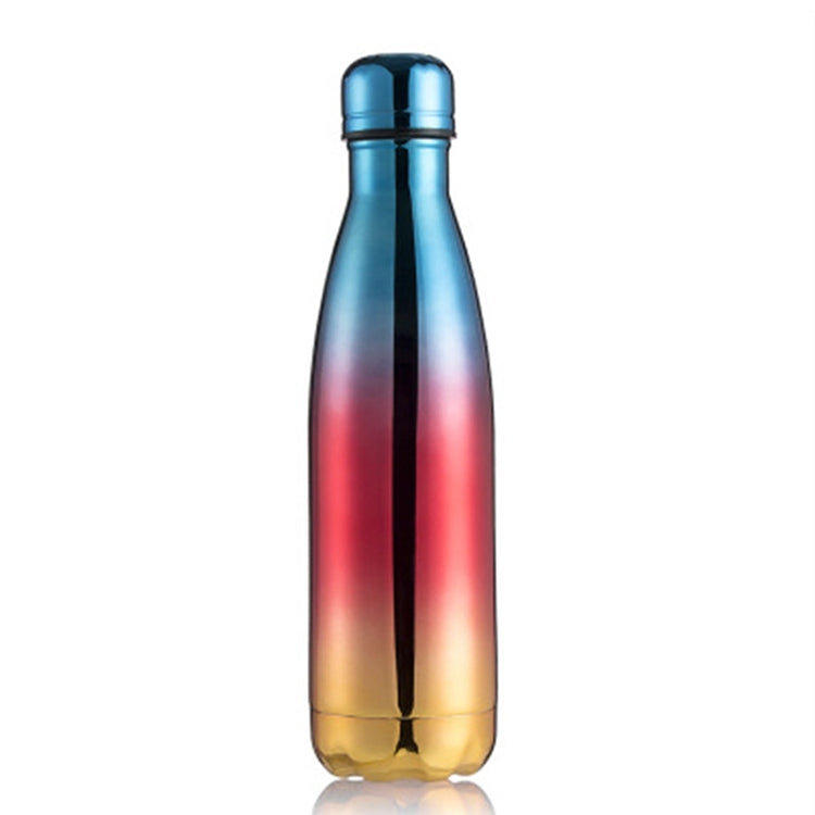 Thermal Cup Vacuum Flask Heat Water Bottle Portable Stainless Steel Sports Kettle, 500ml 500ml Blue Red Gold