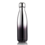 Thermal Cup Vacuum Flask Heat Water Bottle Portable Stainless Steel Sports Kettle, 500ml 500ml White Gold Black