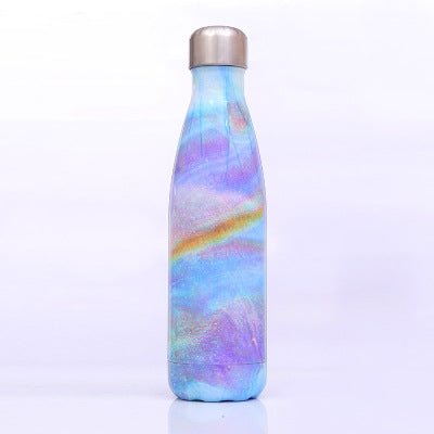 Thermal Cup Vacuum Flask Heat Water Bottle Portable Stainless Steel Sports Kettle, 500ml 500ml Concha Margaritifera