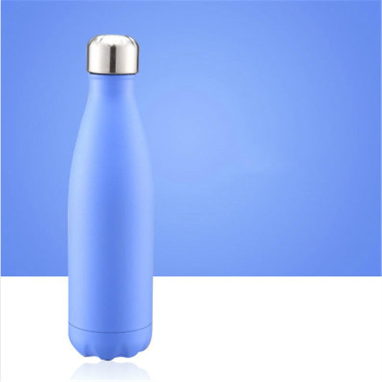 Thermal Cup Vacuum Flask Heat Water Bottle Portable Stainless Steel Sports Kettle, 500ml 500ml Moroccan Blue