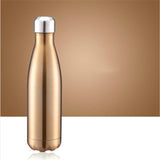 Thermal Cup Vacuum Flask Heat Water Bottle Portable Stainless Steel Sports Kettle, 500ml 500ml Champagne