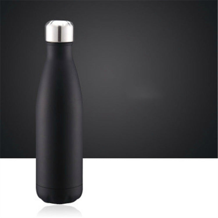 Thermal Cup Vacuum Flask Heat Water Bottle Portable Stainless Steel Sports Kettle, 500ml 500ml Black