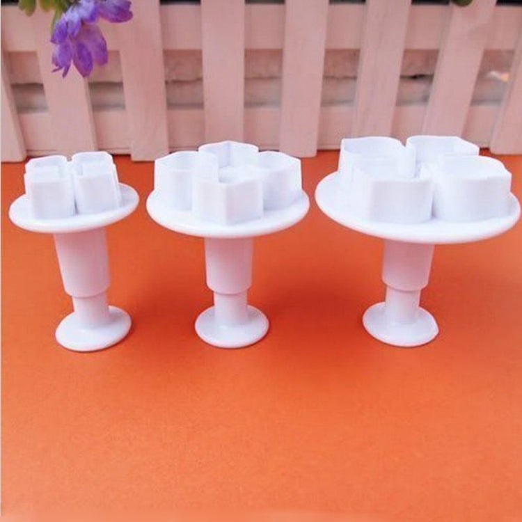 2 Set Silicone Hydrangea Fondant Cake Decorating Flower Blossom Mold, 3 PCS Hydrangea