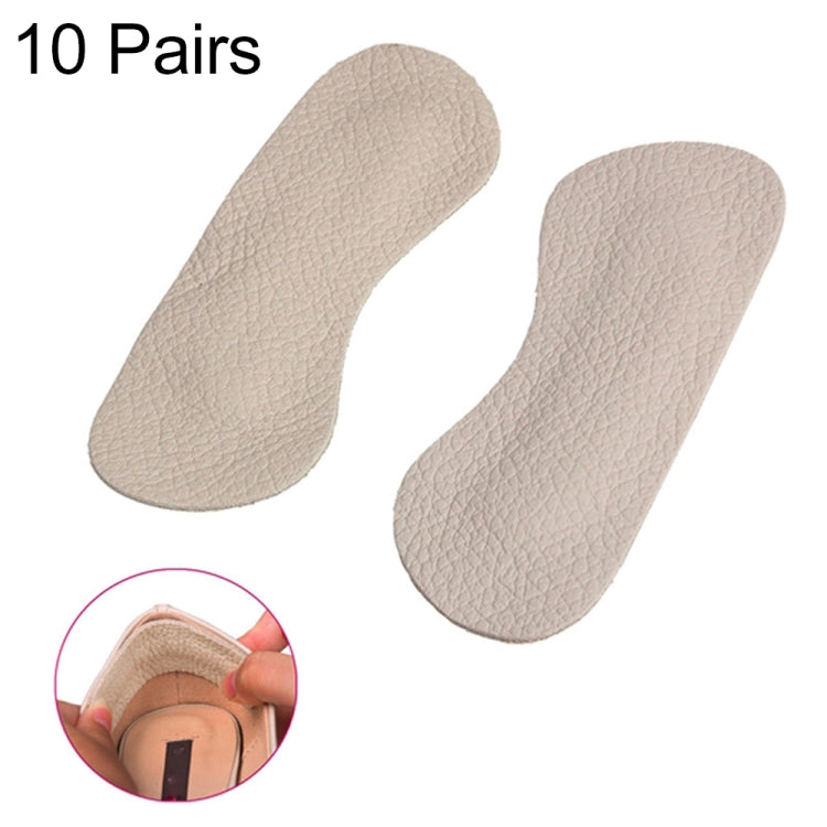 10 Pairs Foot Care Shoes Pads Cow Leather Insole Liner High Heel Cushion Default Title