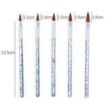 5pcs /Set Nail Crystal Brush Sculpting Pen Painting And Sculpting Nail Salon Tools