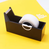 Tape Holder Office Tape Dispenser Desktop Tape Cutter Black
