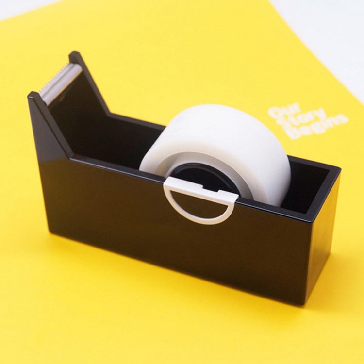 Tape Holder Office Tape Dispenser Desktop Tape Cutter Black