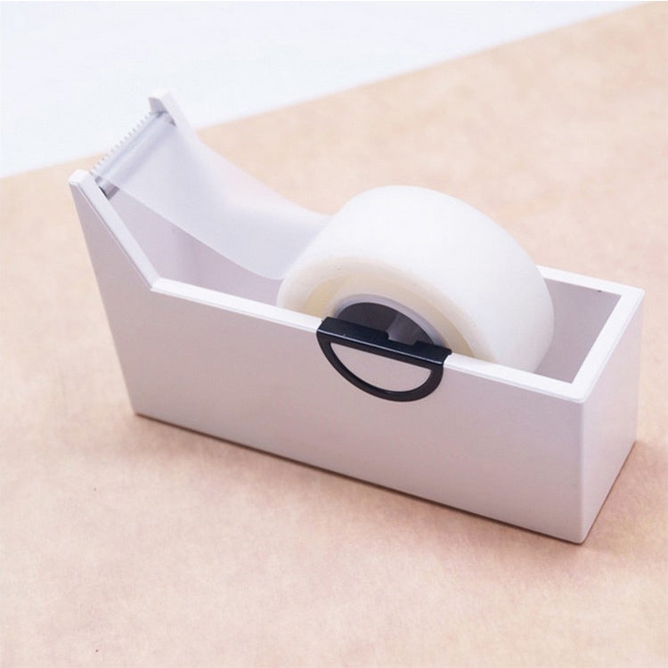 Tape Holder Office Tape Dispenser Desktop Tape Cutter White