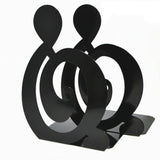 2 PCS Book Bezel Book Metal Book Stand Bookmark Note Book Stand Black Treble