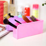 2 PCS Multi-function 4 Grid Desktop Pen Holder Office School Storage Case Plastic Box Desk Pen Pencil Organizer