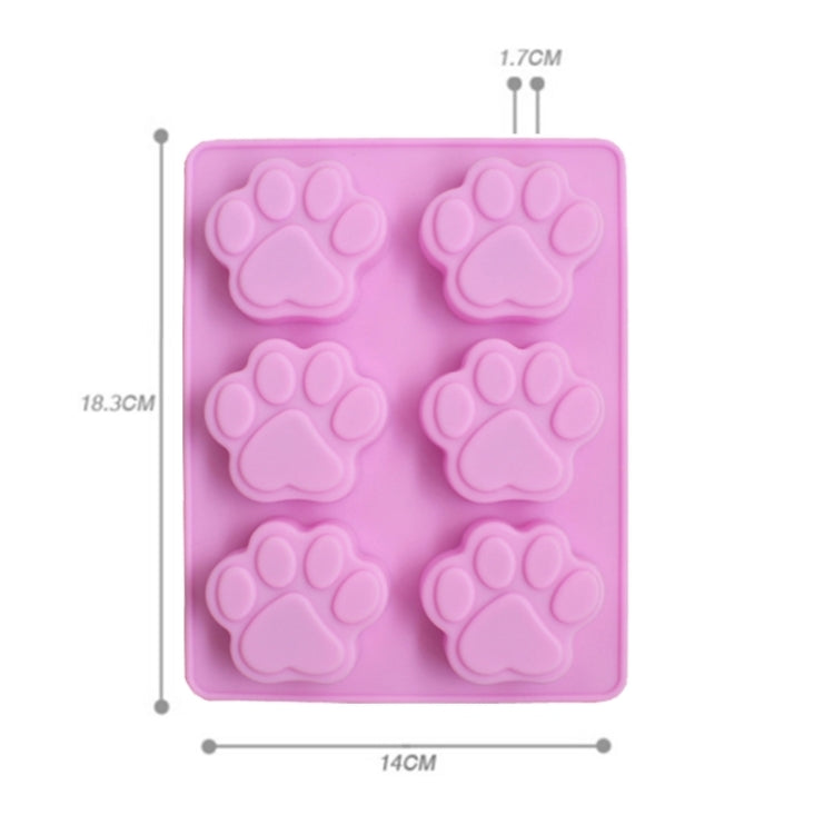 3 PCS Paw Soap Ice Cream Chocolate Cake Silicone Mold, Soap Shape