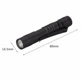 Mini LED Pen-shaped Strong Flashlight Pen Clip Torch, 9.1cm, 13.3cm