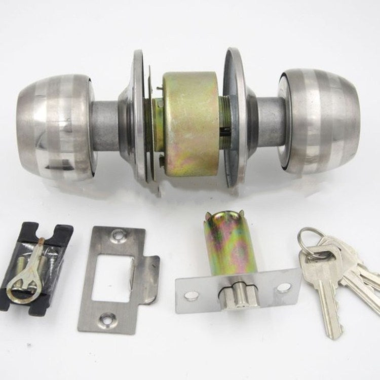 Ball Lock Indoor Bedroom Door Ball Lock Stainless Steel Bathroom Door Lock, Center Distance 60mm, Center Distance 70mm