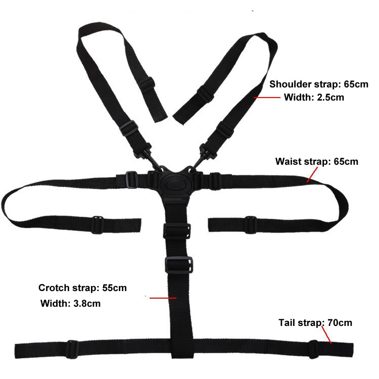 Five-point Child Safety Belt For Baby Stroller Seat Belt, Seat Belt
