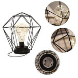 Minimalist Copper Lamp Bedroom Home Wrought Iron Table Lamp, Portable, USB