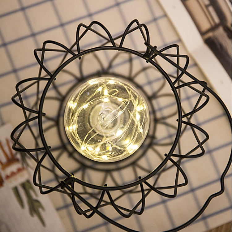 Minimalist Copper Lamp Bedroom Home Wrought Iron Table Lamp, Portable, USB