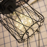 Minimalist Copper Lamp Bedroom Home Wrought Iron Table Lamp, Portable, USB