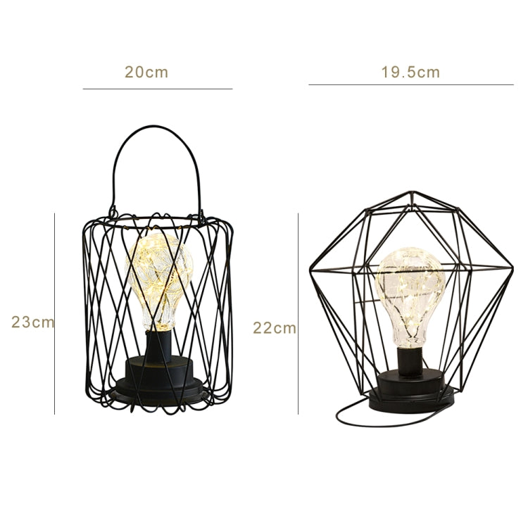 Minimalist Copper Lamp Bedroom Home Wrought Iron Table Lamp, Portable, USB