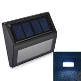 6 LEDs Solar Power IP55 Waterproof Light Sensor Wall Light Deck Lights, White light, Warm Light