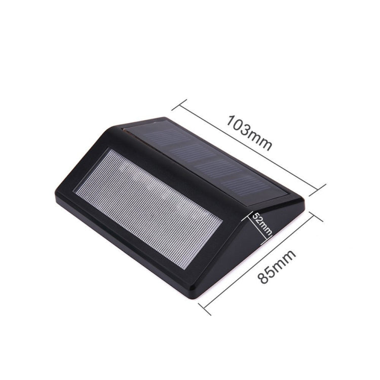6 LEDs Solar Power IP55 Waterproof Light Sensor Wall Light Deck Lights, White light, Warm Light