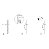 6 LEDs Solar Power IP55 Waterproof Light Sensor Wall Light Deck Lights, White light, Warm Light