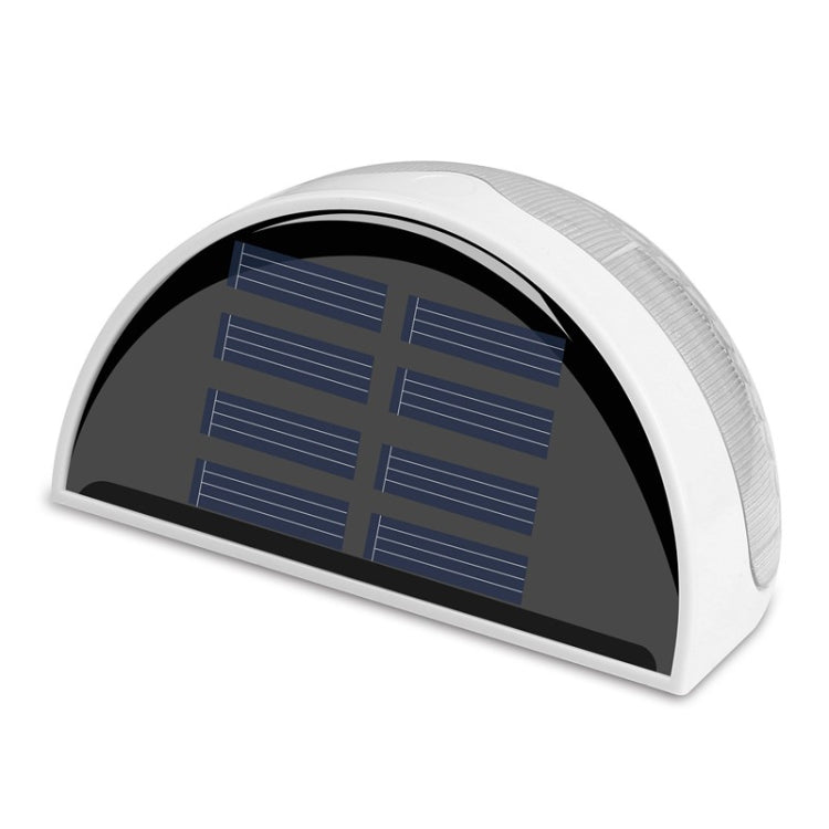 Semi-circular IP55 Waterproof Solar Light Control Fence Light Garden Lamp, Warm White, White Light