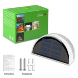 Semi-circular IP55 Waterproof Solar Light Control Fence Light Garden Lamp, Warm White, White Light