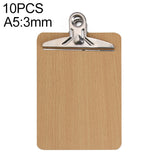 10 PCS Portable A4 / A5 Wooden Writing Clip Board File Hardboard with Batterfly Clip, A4 3mm thick, A5 3mm thick, A4 4mm thick, A5 4mm thick A5 3mm thick