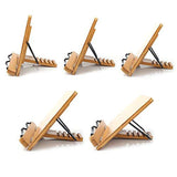 Wood Tablet Bookends Bracket Cookbook Textbooks Document Bamboo Foldable Reading Rest Book Stand, Light Board Small, Light Board Medium, Light Board Large, Hollow Small, Hollow Medium, Hollow Large