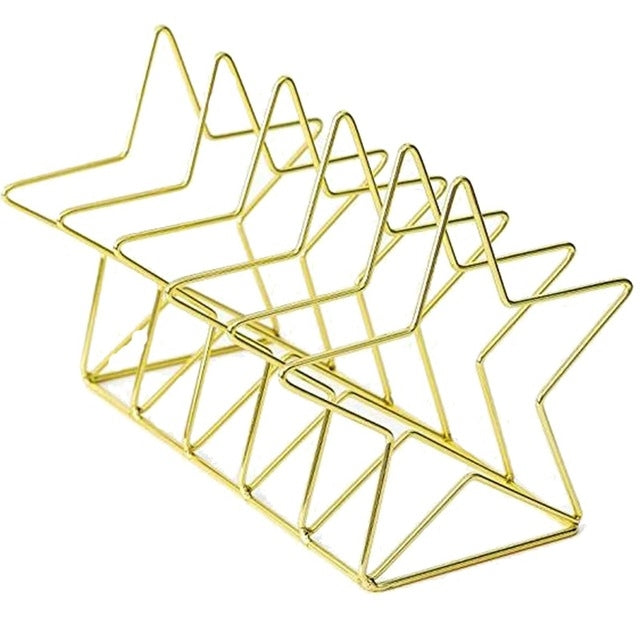 Gold S Shape Electroplated Bookend Desk Organizer Desktop Office Home Bookends Book Holder Book Stand Creative Bookshelf, S Shape Bookend