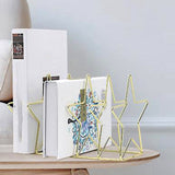 Gold S Shape Electroplated Bookend Desk Organizer Desktop Office Home Bookends Book Holder Book Stand Creative Bookshelf, S Shape Bookend