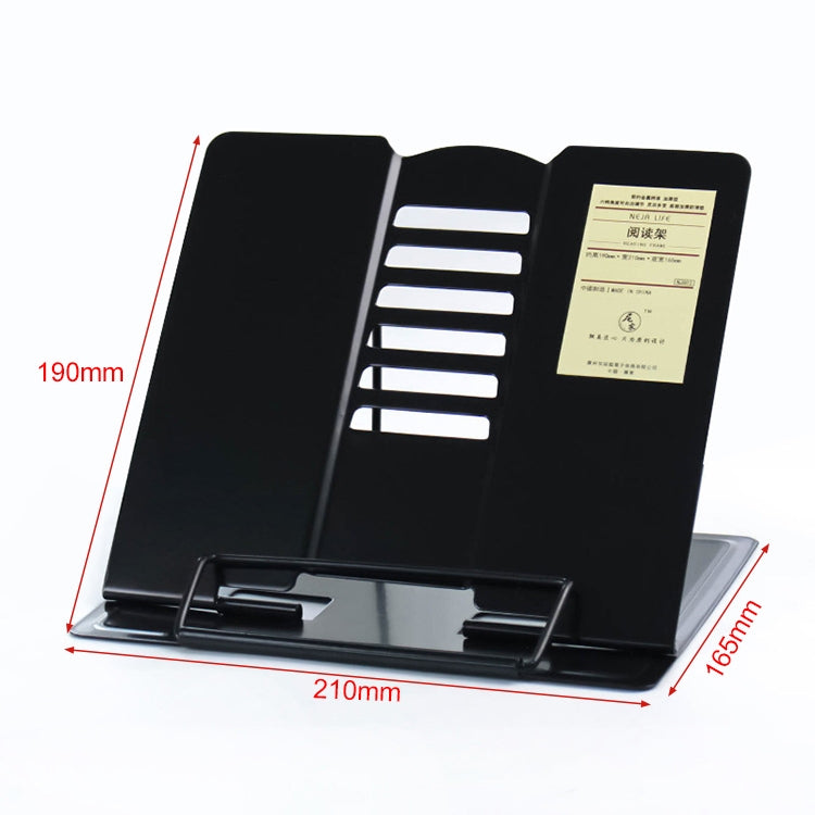 Portable Metal Adjustable Reading Book Holder Support iPad Document Book Shelf Bookstand, Small, Large