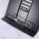 Portable Metal Adjustable Reading Book Holder Support iPad Document Book Shelf Bookstand, Small, Large