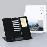 Portable Metal Adjustable Reading Book Holder Support iPad Document Book Shelf Bookstand, Small, Large
