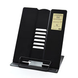 Portable Metal Adjustable Reading Book Holder Support iPad Document Book Shelf Bookstand, Small, Large