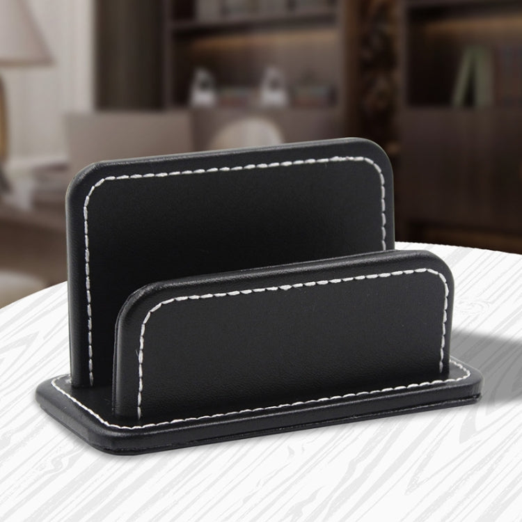 2 Blocks Office Stationery Leather Name Card Holder Stationery Bussiness Office Home Card Holder, 2 Blocks Card Holder 2 Blocks Card Holder