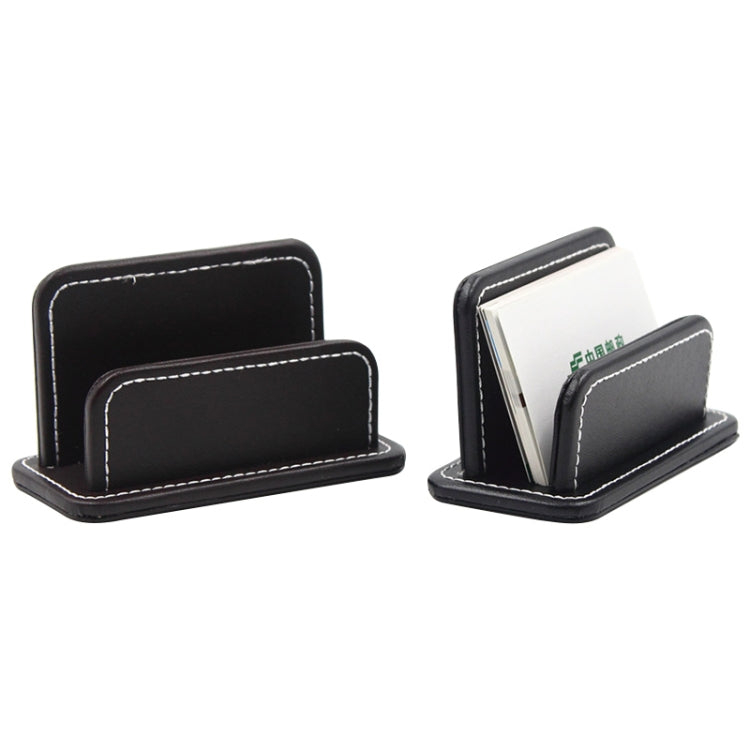 2 Blocks Office Stationery Leather Name Card Holder Stationery Bussiness Office Home Card Holder, 2 Blocks Card Holder